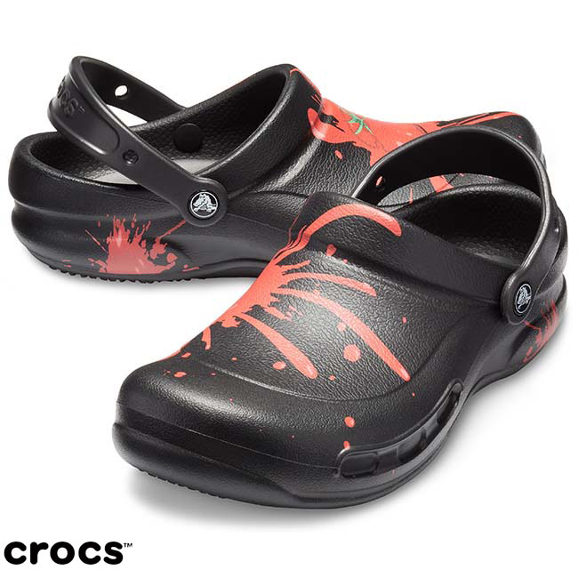 Crocs 卡駱馳 (中性鞋) Bistro圖紋廚師鞋 204044-0BU