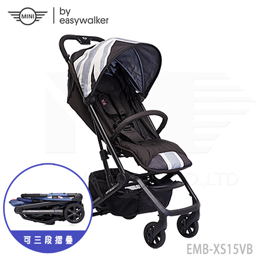 荷蘭《EASYWALKER》MINI Buggy XS 嬰兒手推車/傘推車-深灰白條紋