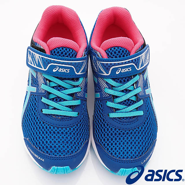 asics競速童鞋 LAZERBEAM A018-420藍粉(中大童段)
