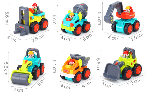 《Super Construction Vehicles》趣味擬真造型工程車6入組