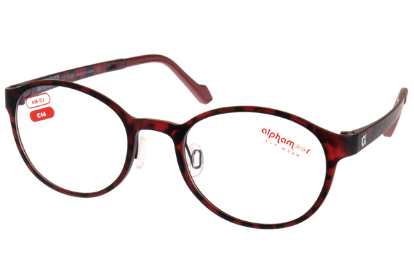 Alphameer光學眼鏡 韓國塑鋼系列/紅琥珀#AM02 C14