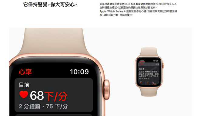 Apple Watch Series 4 LTE 40mm 銀色鋁金屬錶殼白色運動型錶帶