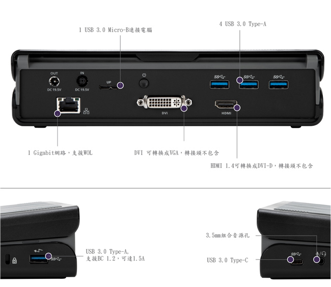 Targus USB3.0 DVHD 多功能擴充埠-DOCK171