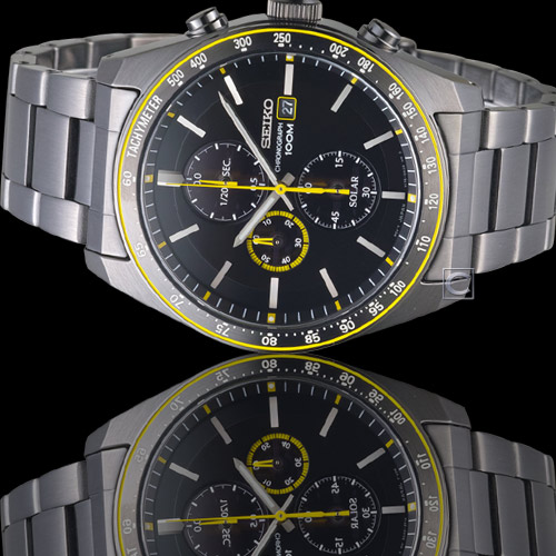 SEIKO 大黃蜂太陽能計時腕錶(SSC729P1)44mm