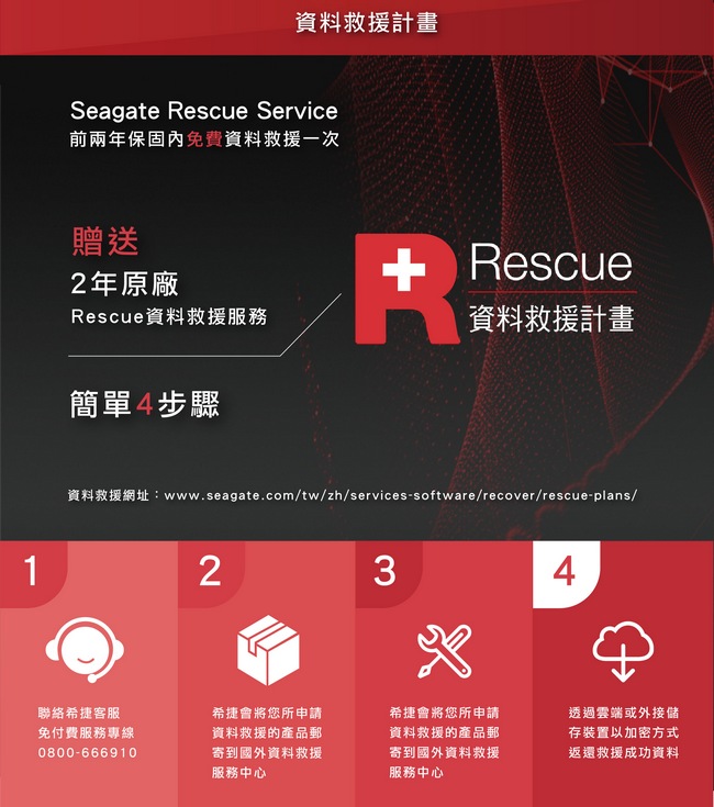 Seagate那嘶狼 8TB 3.5吋NAS專用硬碟 (ST8000VN004)