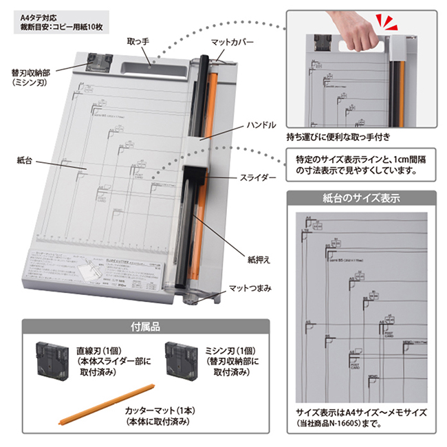 LIHIT LAB M-30 A4 滾輪式裁紙器