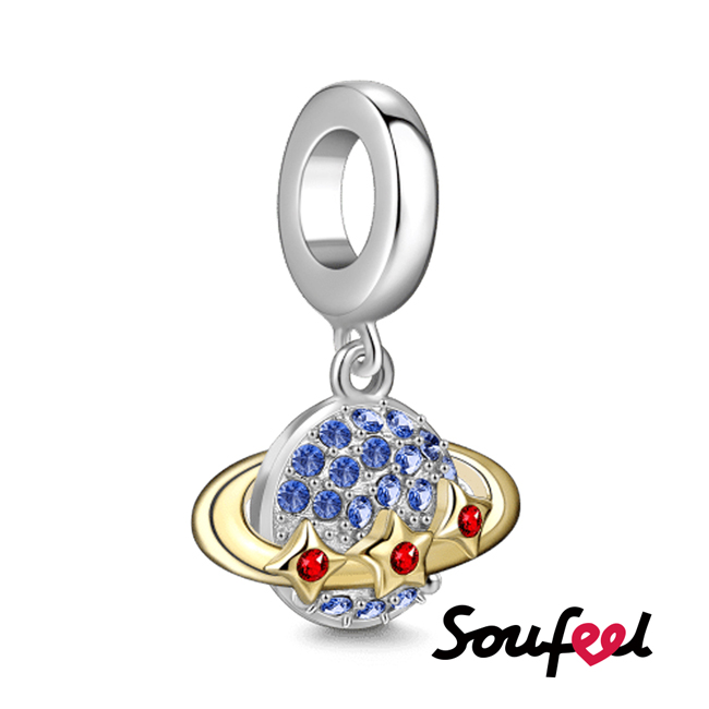 SOUFEEL索菲爾 925純銀珠飾 宇宙 吊飾