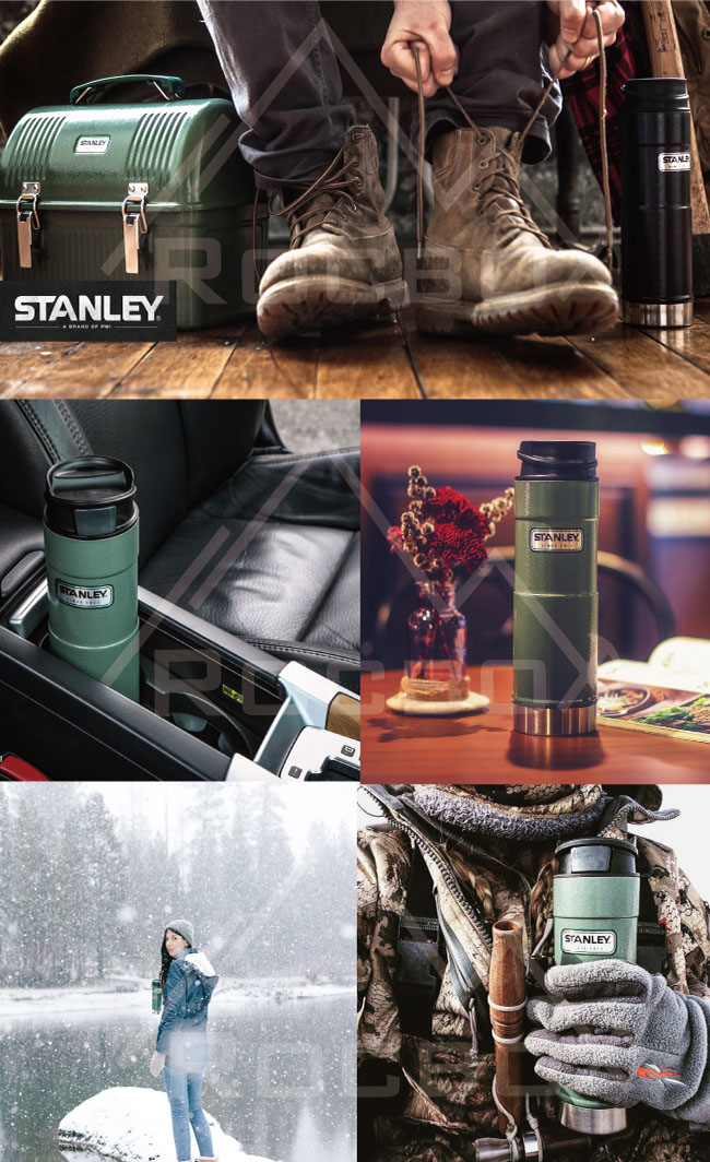 【美國Stanley】時尚2.0單手保溫咖啡杯473ml-金屬藍