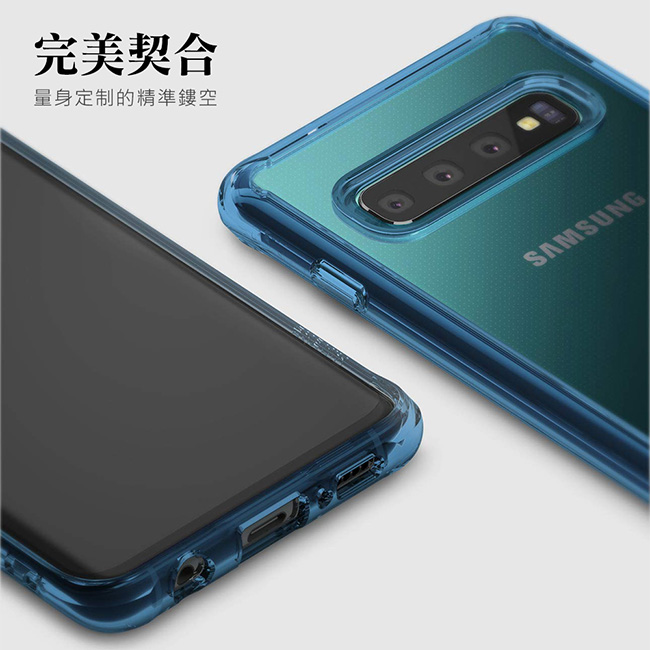 【Ringke】Galaxy S10 [Fusion] 透明背蓋防撞手機殼（透藍）
