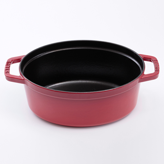 Staub 橢圓形琺瑯鑄鐵鍋 29cm 4.2L 櫻桃紅