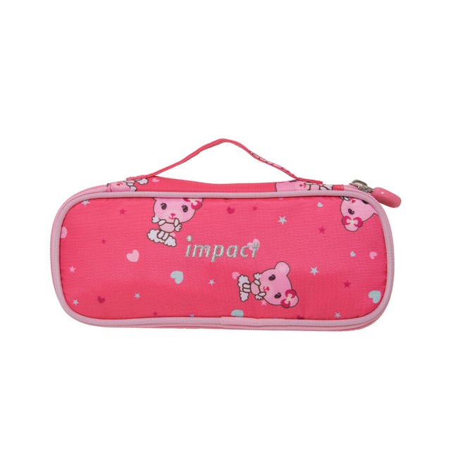 【IMPACT】粉紅熊熊筆袋-粉紅色 IM00L07PK