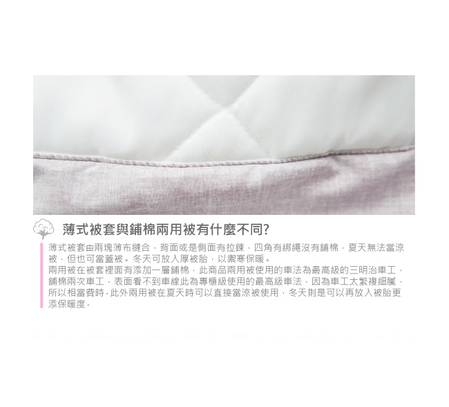 BUTTERFLY-台製40支紗純棉-薄式雙人床包被套四件組-圈圈愛戀-紫