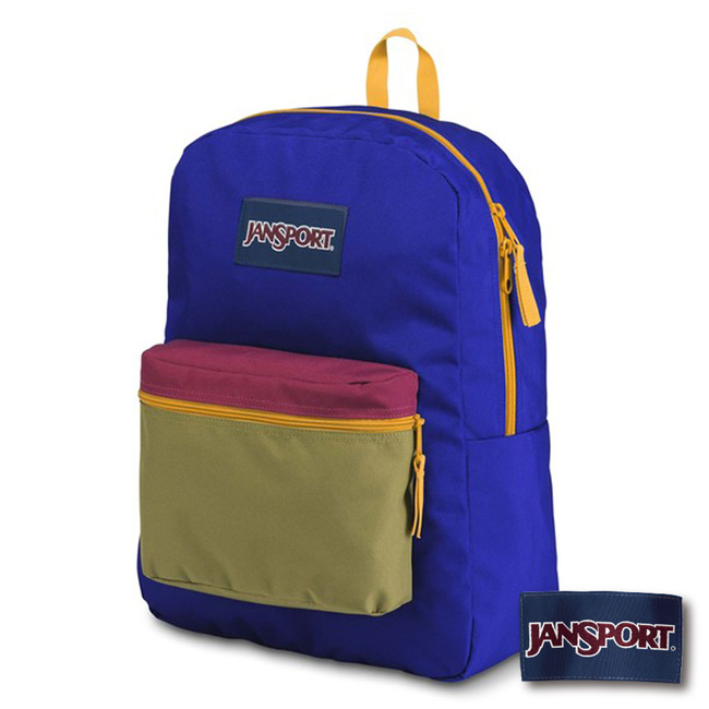 JANSPORT EXPOSED 後背包-藍/芥末黃