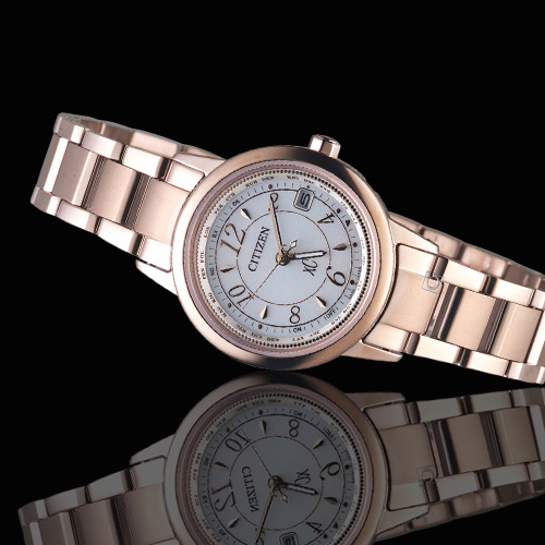 CITIZENxC 光動能鈦金屬電波女錶(EC1144-51C)-27mm