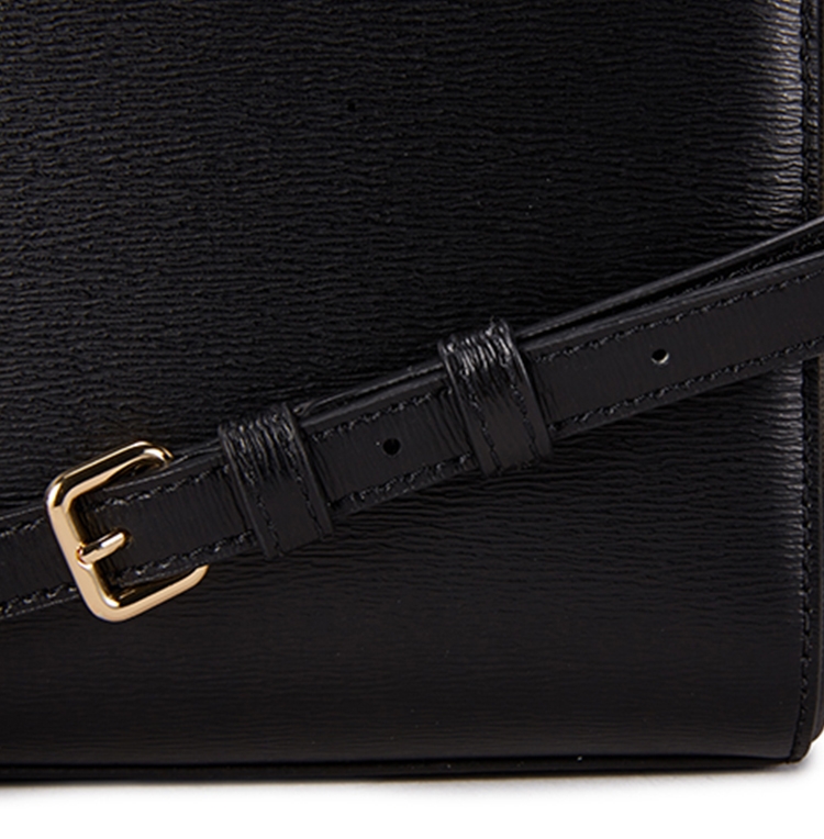 DKNY 抽象壓紋手提斜背方包 黑