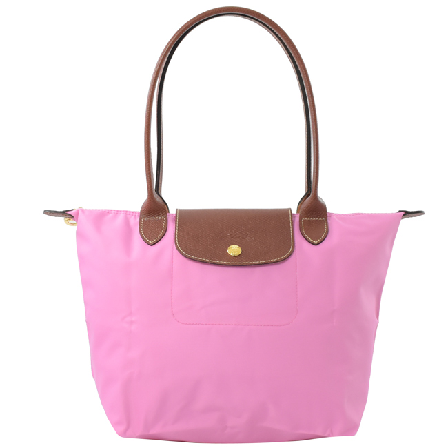 LONGCHAMP Le Pliage Nylon尼龍長把手提包(粉紅色/S)