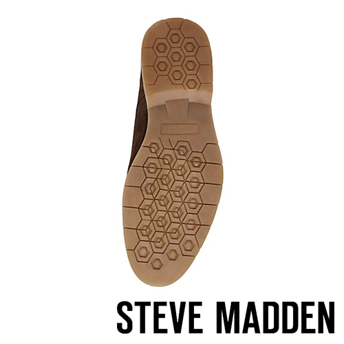 STEVE MADDEN-SOLEMN 絨面男士美式拼接式紳士鞋-絨咖