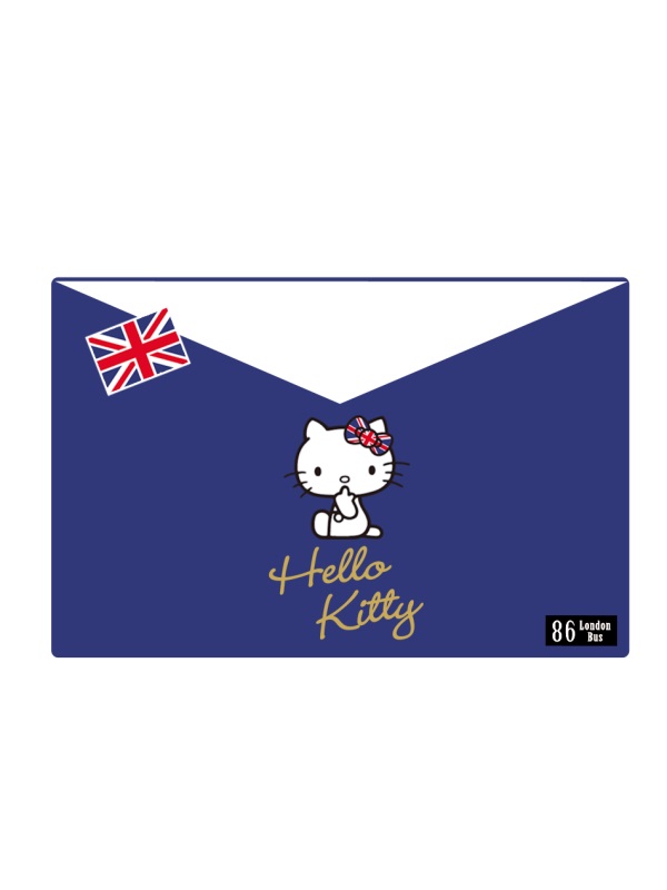 KITTY系列~高含棉全鬆緊腰頭印花牛仔長裙-OB大尺碼