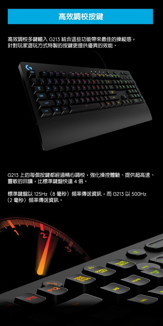 (戰隊限量組合包)羅技G213 PRODIGY鍵盤+G502 Hero滑鼠