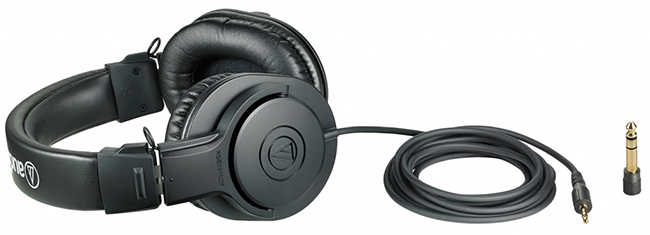 audio-technica 專業型監聽耳機 ATHM20x