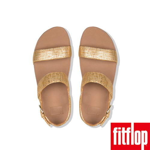 FitFlop CHAIN PRINT後帶涼鞋黃色