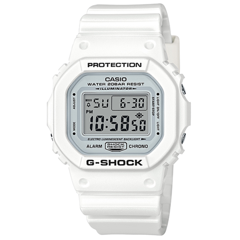 CASIO 卡西歐G-SHOCK 復刻運動手錶_白色_DW-5600MW-7_42.8mm | G-SHOCK