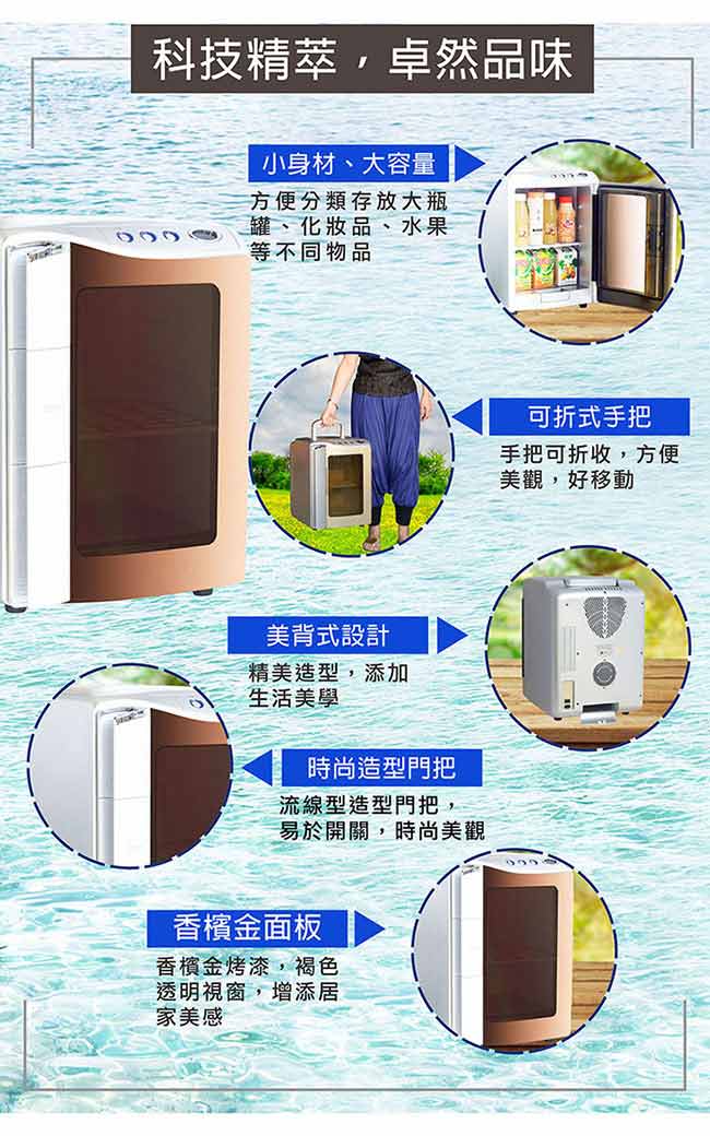 ZANWA晶華 電子行動冰箱/行動冰箱/小冰箱/冷藏箱 CLT-20AS-G
