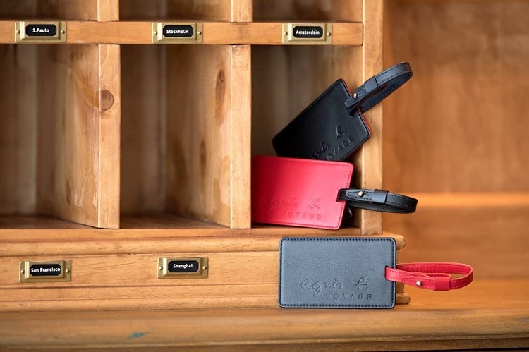 agnes b. 行李吊牌 / 悠遊卡夾(紅)