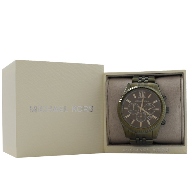 MICHAEL KORS 三眼羅馬時標手錶(炭灰色/38mm)