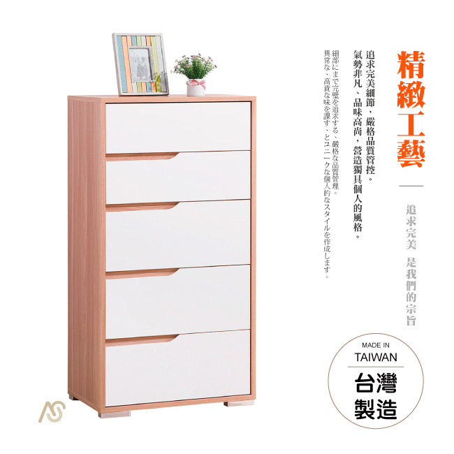 AS-赫蒂北歐五斗櫃-60*40*116cm