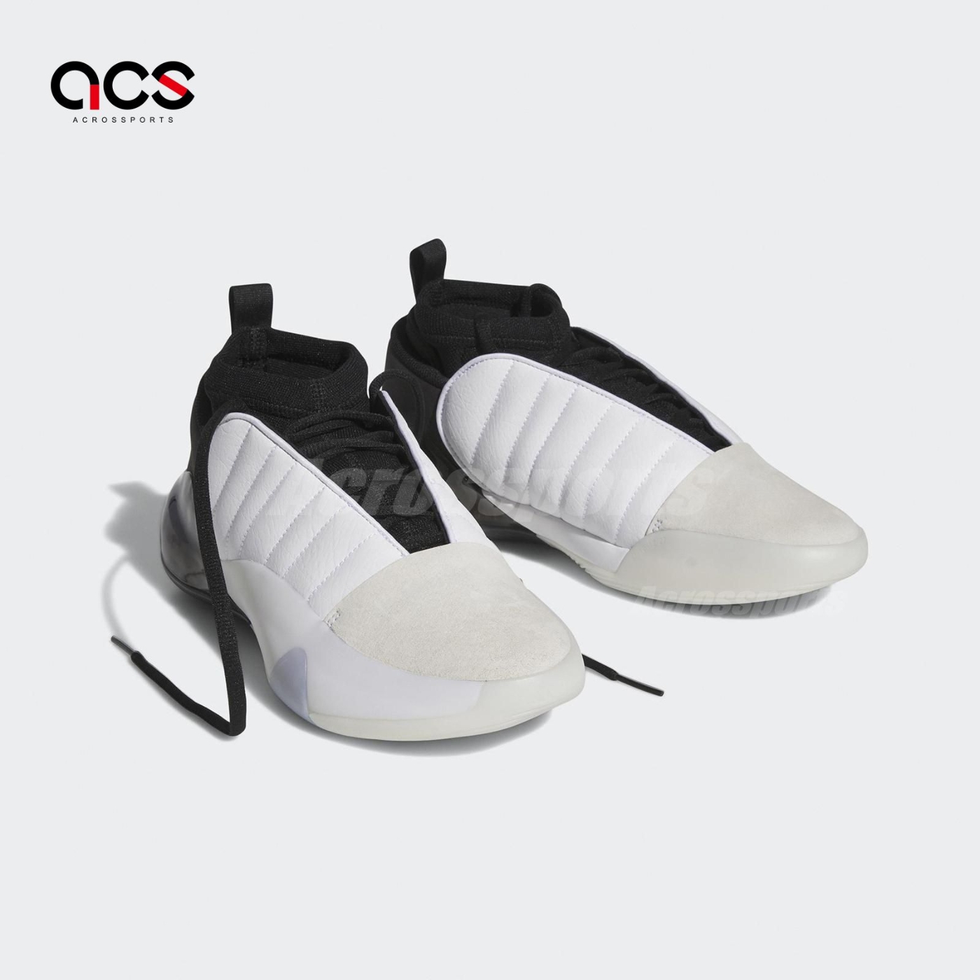 adidas 籃球鞋Harden Vol.7 白黑男鞋愛迪達Clound White 哈登林韋翰