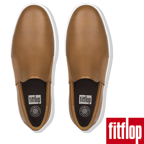 FitFlop COLLINS SLIP-ON SKATE SHOES-淺褐