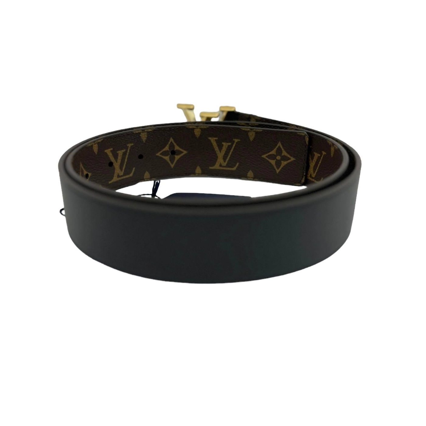 LV Pyramide 40MM M0422T 金屬浮雕LOGO皮帶, LV路易威登