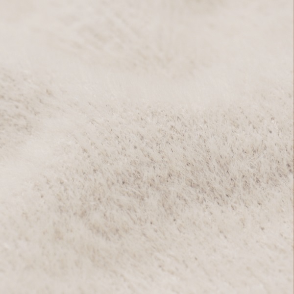 純色珍珠釦馬海毛細針織毛衣背心-OB大尺碼