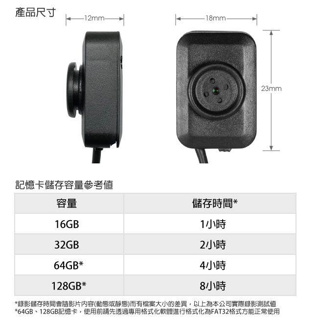 【CHICHIAU】1080P 鈕扣造型USB直接供電微型針孔攝影機