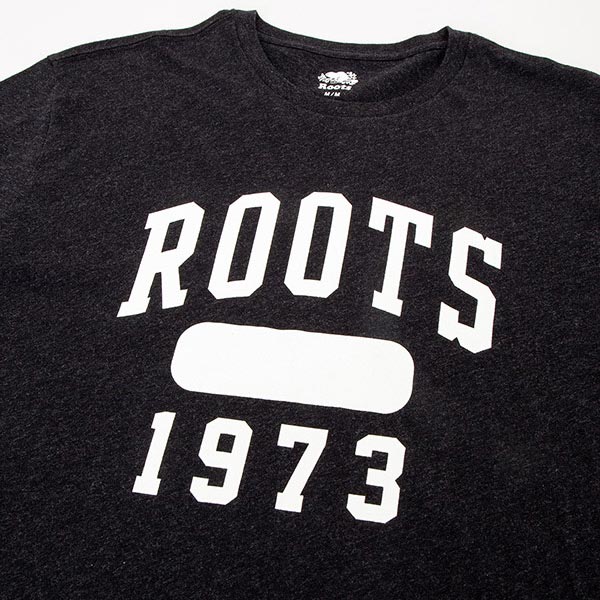 男裝Roots 1973短袖T恤-黑