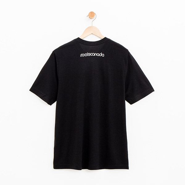 男裝-Roots 派尼頓短袖T恤-黑