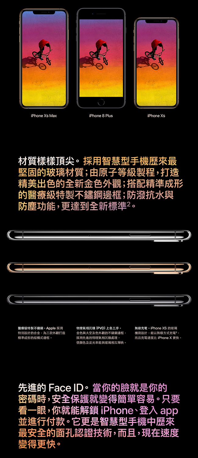 Apple iPhone Xs 64G 5.8吋-智慧型手機