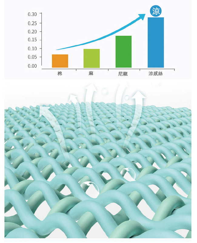 Goelia 瞬間超涼親膚天然可水洗枕套床包組-幾何空間加大