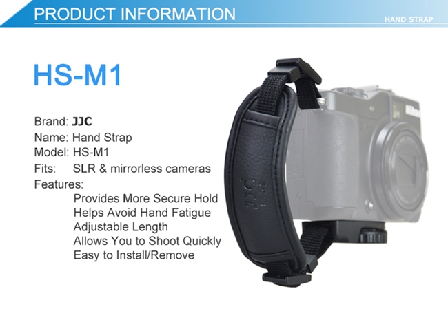 JJC真皮手腕帶HS-M1 ,適輕單.微單.類單和入門單眼相機