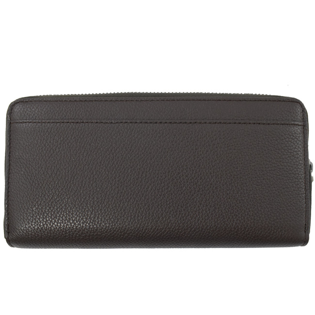 MICHAEL KORS RUSSEL牛皮ㄇ字拉鍊長夾(棕褐色)