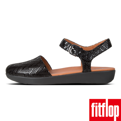 FitFlop COVA II CHEVRON SANDALS-黑色