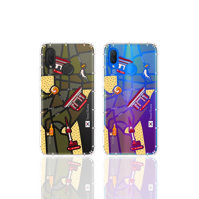 反骨創意 華為 全系列 彩繪防摔手機殼-世界旅途(大韓民國)