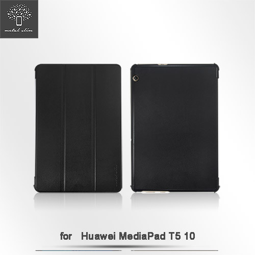 Metal-Slim Huawei MediaPad T5 10 仿小牛三折站立皮套