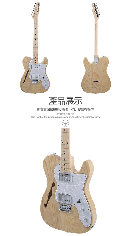 Fender Traditional 70s Tele 半空心電吉他 木紋款