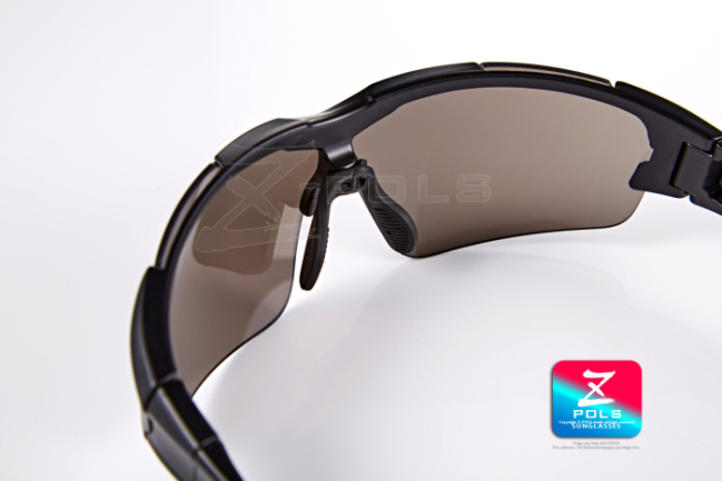 【Z-POLS】新一代頂級消光黑全新設計 一片式電鍍鏡面運動太陽眼鏡