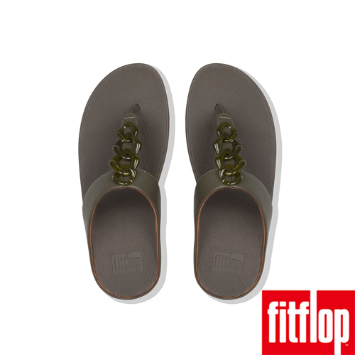 FitFlop FINO 夾腳涼鞋 灰綠色