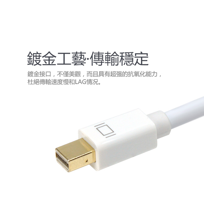 UNITEK Mini DisplayPort 轉HDMI / DVI / VGA轉換器