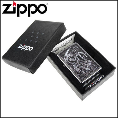 ZIPPO 美系~Sons Of Anarchy-混亂之子-死神圖案設計打火機