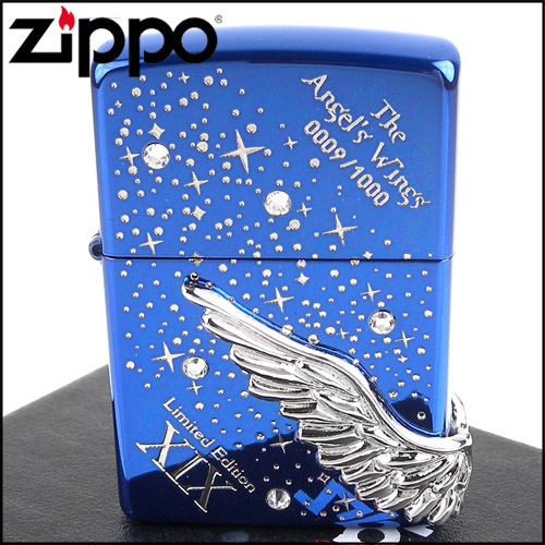 ZIPPO 日系~The Angels Wings-立體天使之翼3面連續加工